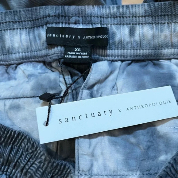 NWT Anthropologie Sanctuary Carefree Cargo Joggers Pants in Blue Tie-Dye Sz XS - Picture 6 of 11
